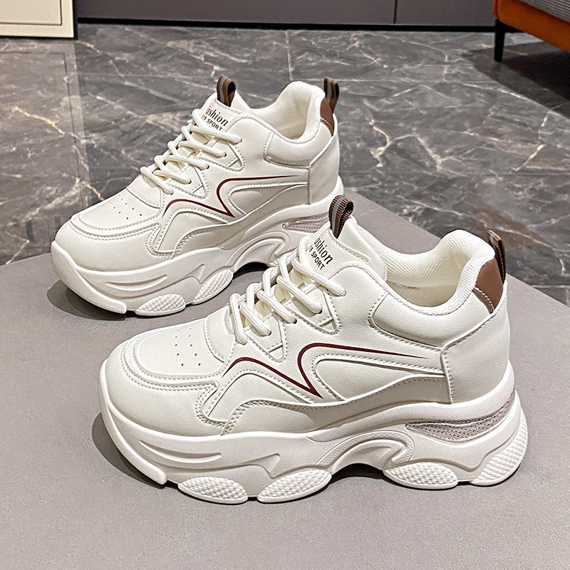 Dad Female 2023 Autumn/Winter New Ins Trendy Thick Bottom Casual Sports Women's Shoes