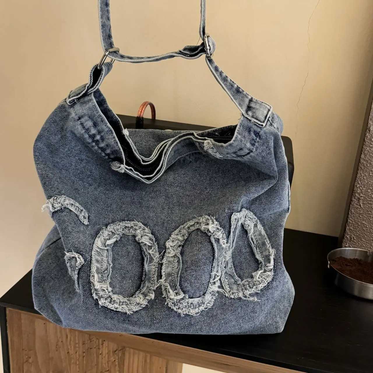 Denim Bags for Women Casual Crossbody Embroidery Female Shoulder Bag Pack Travel Zipper Handbag Tote Ladies Messenger 240920