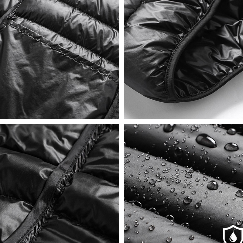 Sleeveless Down Vest Winter New Solid Warm Waterproof Jacket Autumn Men Fashion Casual Thick Windproof Waistcoat Male