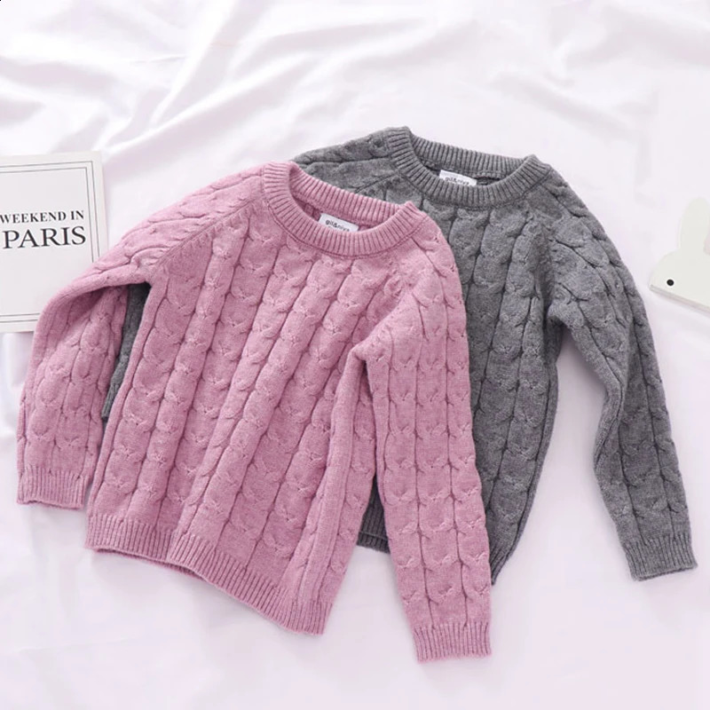 0-4 Yrs Girls and Boys Set Autumn Baby Boys and Girls Clothing Set Winter Knitted Lanhua SweaterPants Baby Boys Knitted Track Clothing 240920