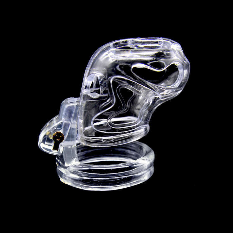 Men Sex Toys Plastic Chastity Device Cock Fetish Lock Chastity Cage For Men Gay Adult Products