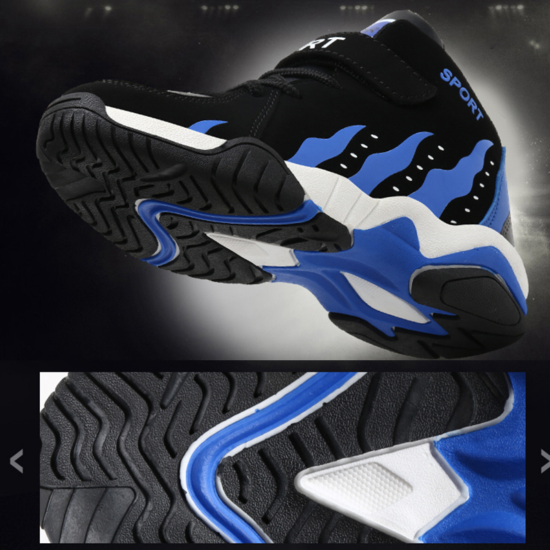 Children Shoes Boys Sneakers Rubber Sole Athletic Sports Tennis Shoes Kid Sport High Top Basketball Shoes for Boy Fashion Ḁ