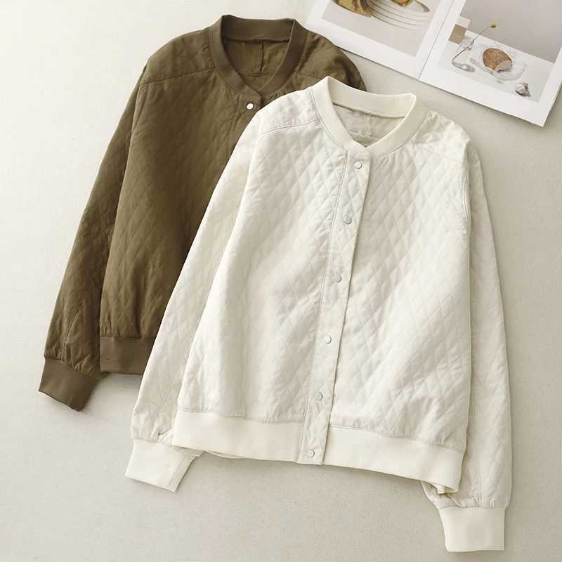 Lingge Long Sleeve Short Cardigan Jacket Womens 2024 Autumn New Korean Loose plus size Fashion Western Style Casual Jacket TopX240920