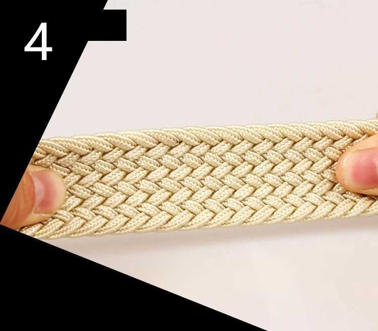 Fashion strapless Cinto Feminino waist belt knitted elastic band mens canvas pin buckle womens lover belt W240920