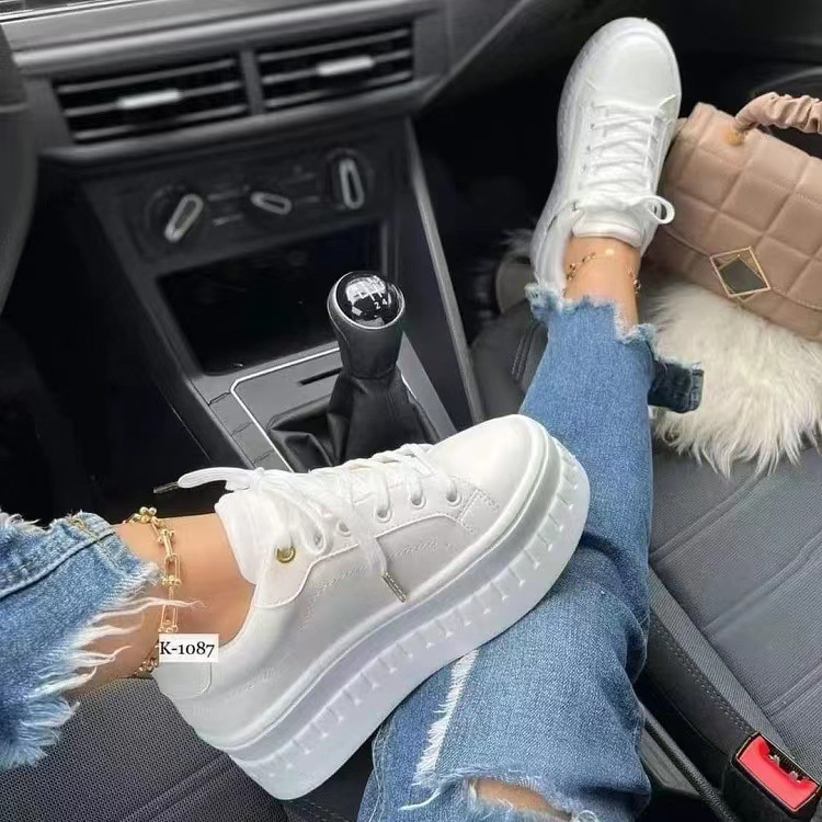 Ladies Lace-up Casual Women's Sneakers Autumn Winter 2023 atillas Mujer Trainers Leisure of Female Platform Women Shoes