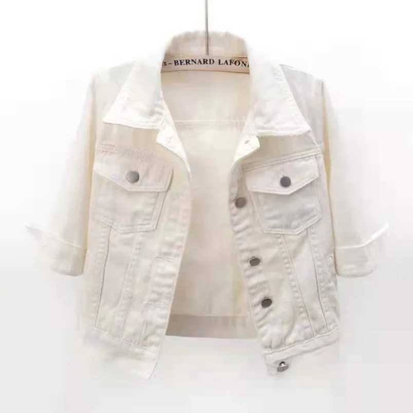 Women Denim Jacket Spring Autumn Short Coat Pink Jean Jackets Casual Tops Purple Yellow Purple Blue Loose Tops Lady OuterwearX240920