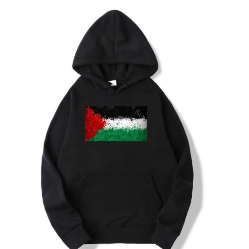 r Israel Themed Printed Hoodie For Men, Autumn And Winter Fleece Warm Hooded Jacket, Men's Casual Hoodie Clothing