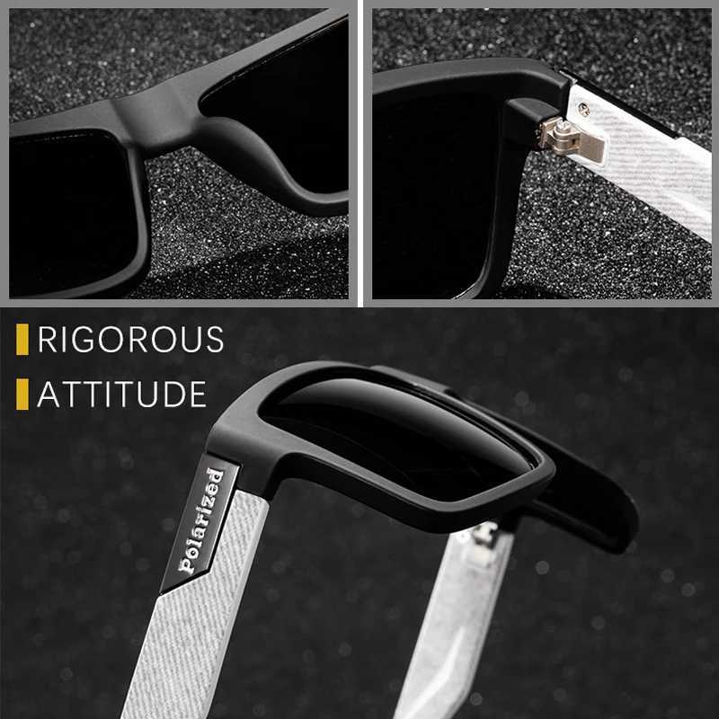 Men Polarized Sunglasses Vintage Retro Uv Protection Driver Goggles Sports Glasses Luxury Square Driving Fishing Goggles OculosX240920