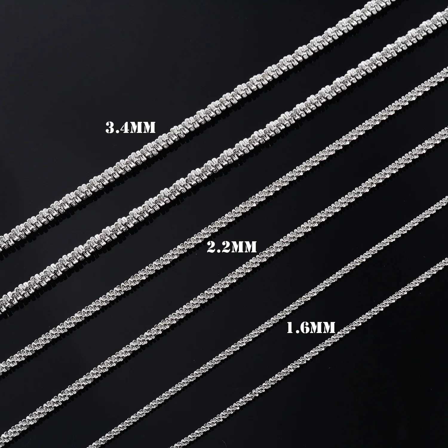 Shinny Silver Plated Cauliflower Chain Anklet Stainless Steel Necklace High Quality Jewelry Accessories For Women GiftX240919