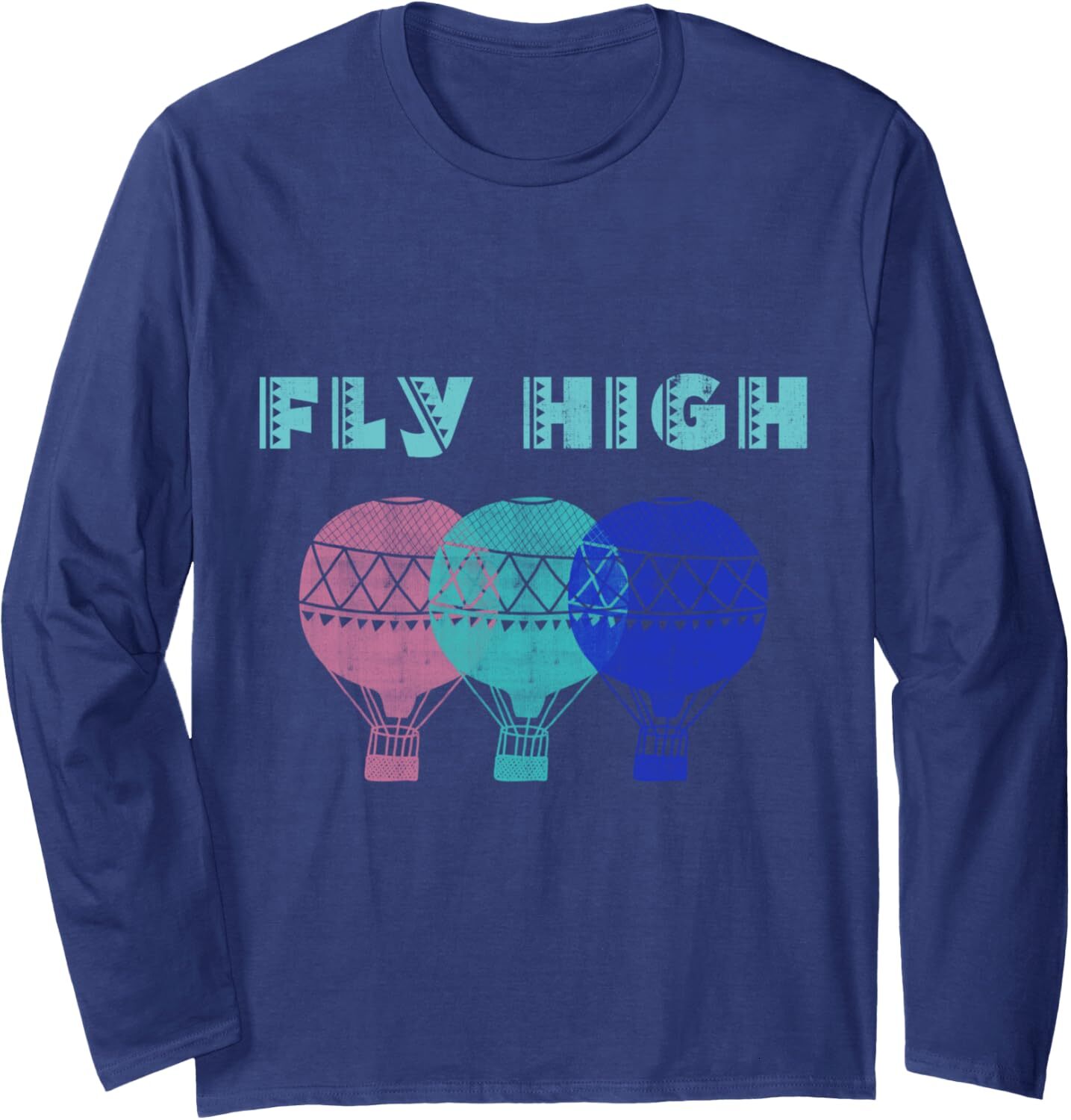 Long Sleeve Shirts for Men sweatshirt Fly High Hot Air Balloons Sky Cute Creative Gift Long Sleeve Tee Streetwear Casual tops clothes