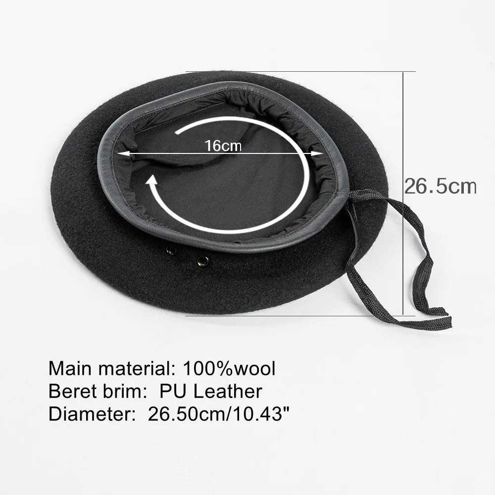 Military Hats Unisex Solid Color Beret Men Women Painters Hats Autumn Winter Warm Berets Flat Caps Military BeretX240919
