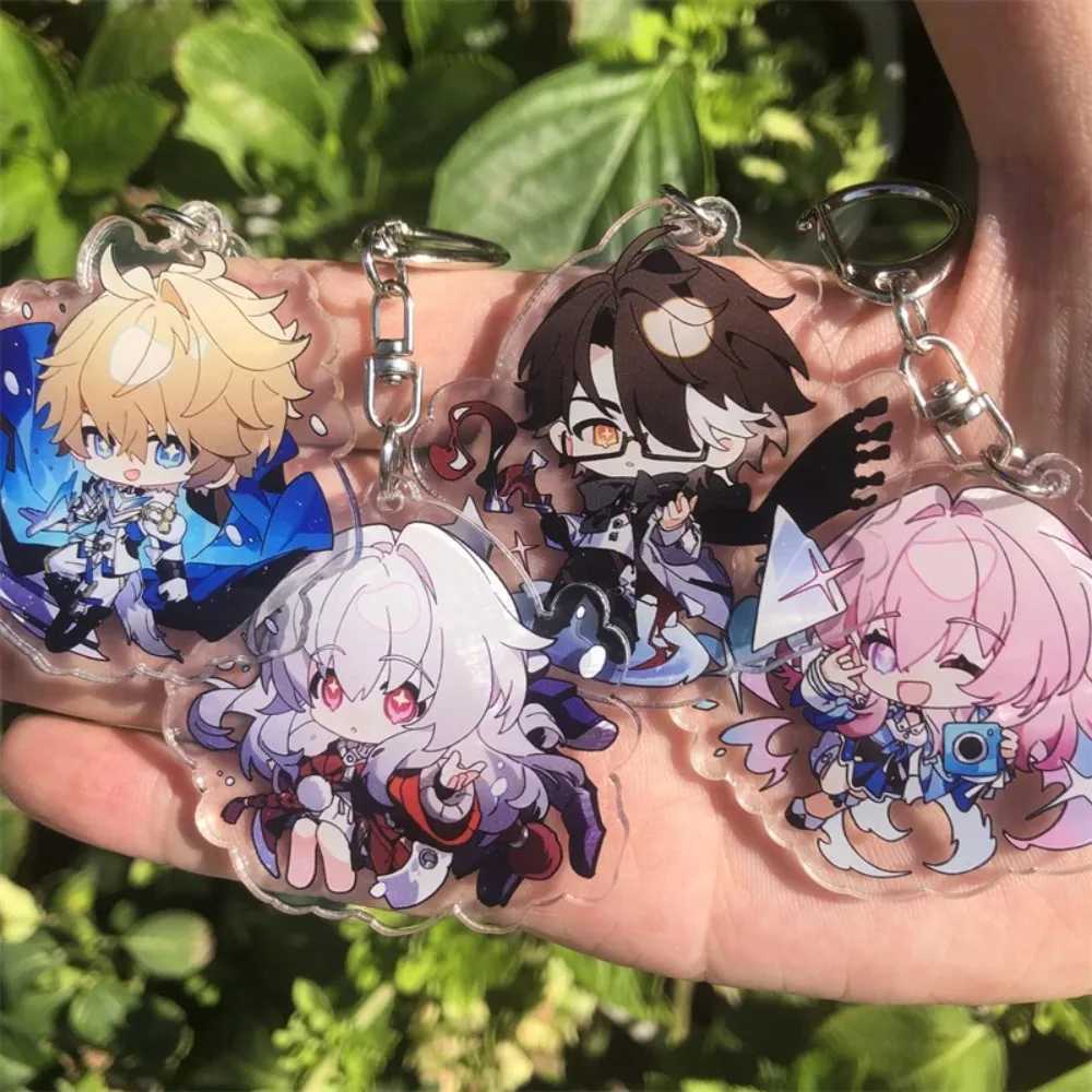 March 7th Honkai Star Rail Keychain New Seele Fuan Xuan Prop Badge Kafka Costume Anime Game PendantX240919