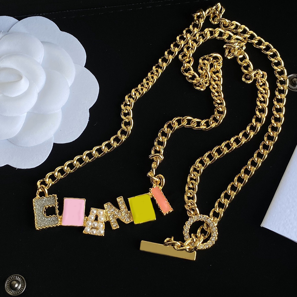 Jewelry Sets Letter Bracelets for Women Stamp Designer Bracelet Girl Necklace Gift Love Pearl Stud Earrings Accessories