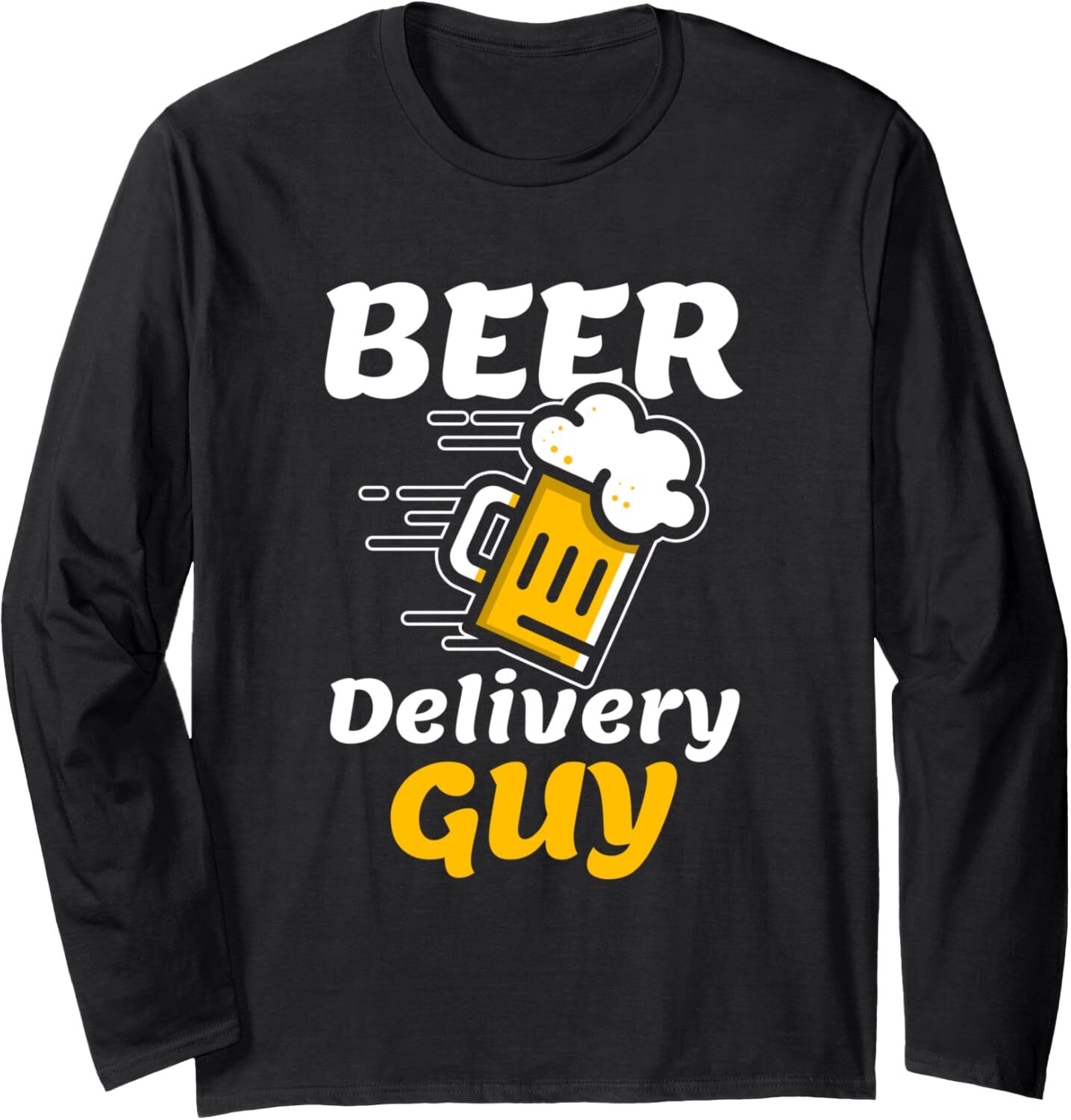 Long Sleeve Shirts for Men sweatshirt Funny Beer Delivery Guy Alcohol Liquor Drink Bar Drinker Long Sleeve T-Shirt T shirt Tee Streetwear Casual tops 