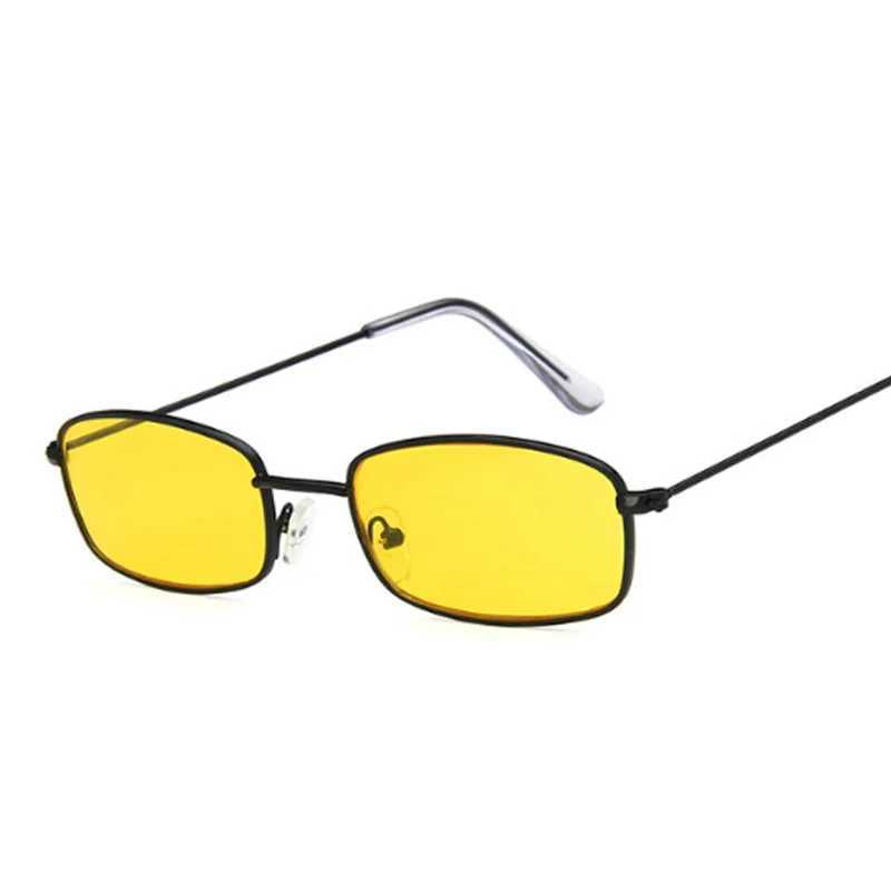 Classic Vintage Rectangle Sunglasses Woman Retro Shades Candy Colors Mirror Sun Glasses Female Square Driver Oculos De SolX240920
