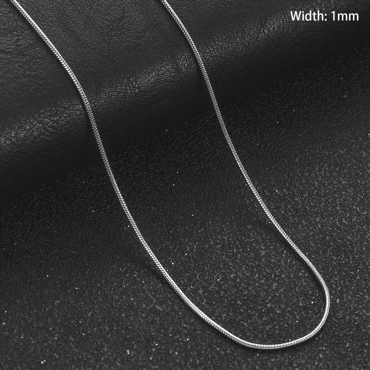 1/1.5/2.4/4mm Waterproof Stainless Steel Sliver Color Necklace High Quality Round Snake Chain Jewelry Accessory for Men WomenX240919
