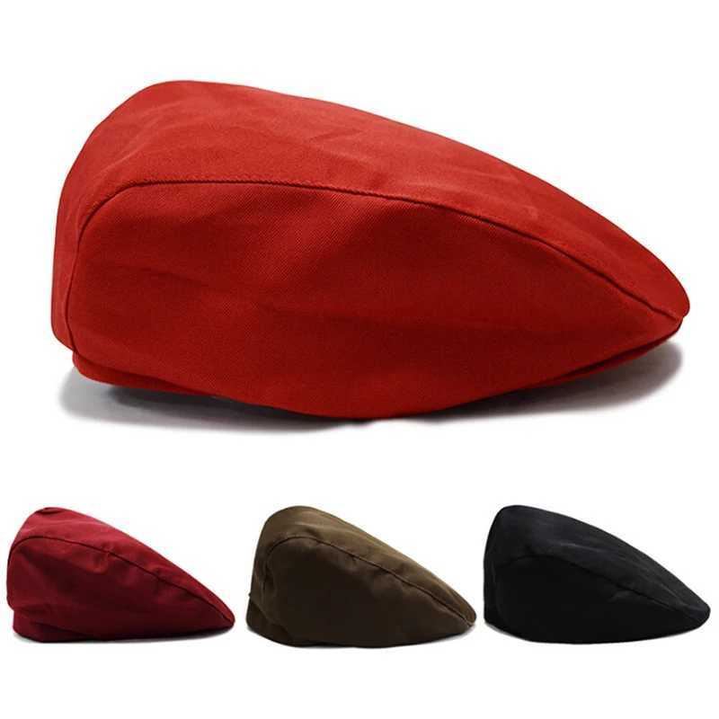Sun Hats for Men Classic Western Beret Caps Woman Cotton Blend Ivy Caps Flat Brim Adjustable Men Beret Cap Spring SummerX240919