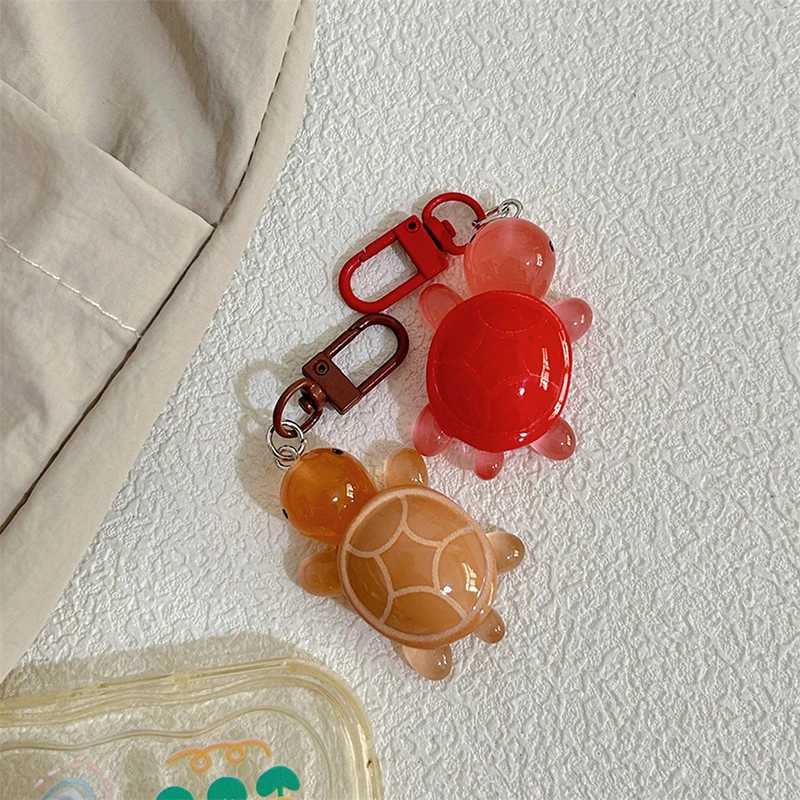 Cartoon Luminous Colored Turtle Pendant Keychain Backpack Hangings Decoration GiftsX240919