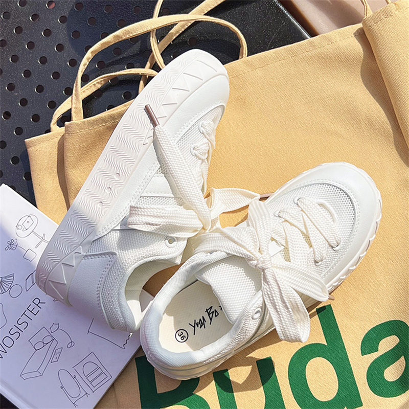 2025 new Mesh Breathable Flats Woman Vulcanized Platform Summer Sports Female Lace Up Sneakers Shoes Casual 2023 NEW bf3a