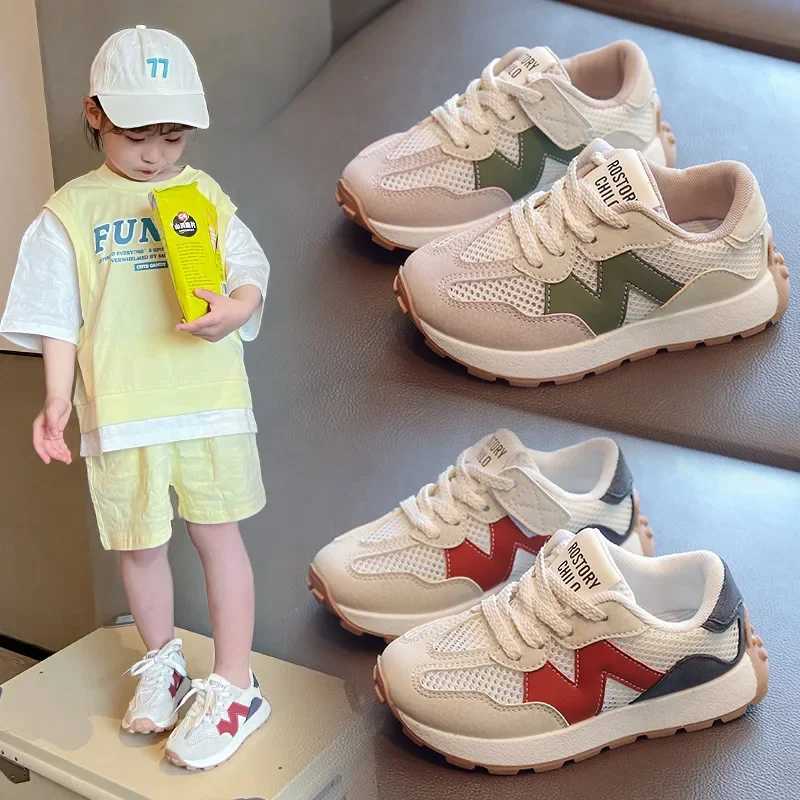New Spring Autumn Children Sneakers Girls Anti-slip Single Mesh Shoes Boys Breathable Sneakers M240920