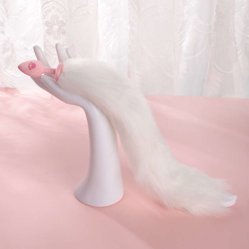Sex toys SM props fox tail glowing anal plug cat paw silicone anal plug sex alternative adult products