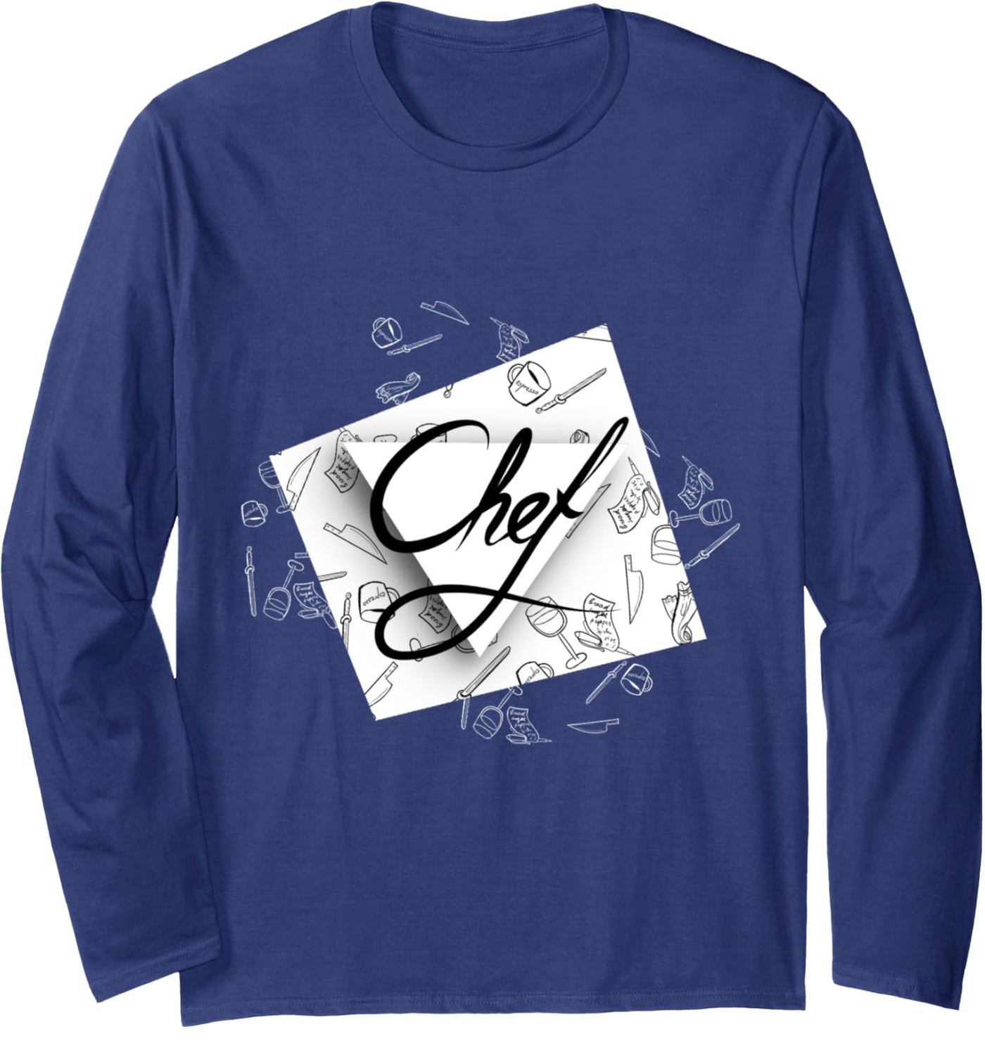Long Sleeve Shirts for Men sweatshirt Great Funny Chef Gift Idea cooking foodie kitchen Long Sleeve Tee Streetwear Casual tops clothes