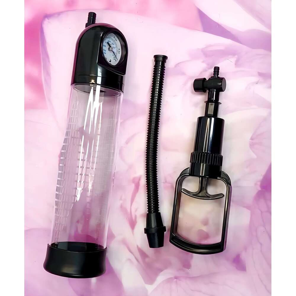 LOVE Adult sex toy shop selling directly by factory male pull rod with pressure pointer rubber sleeve penis pump