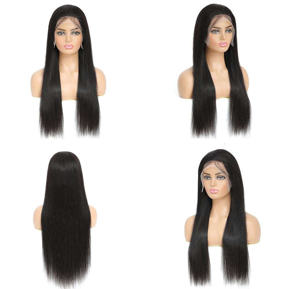 Swupod 13x4 13x6 HD Wig for Women Straight Remy Brazilian Natural Black Frontal Lace Front Human Hair Wigs
