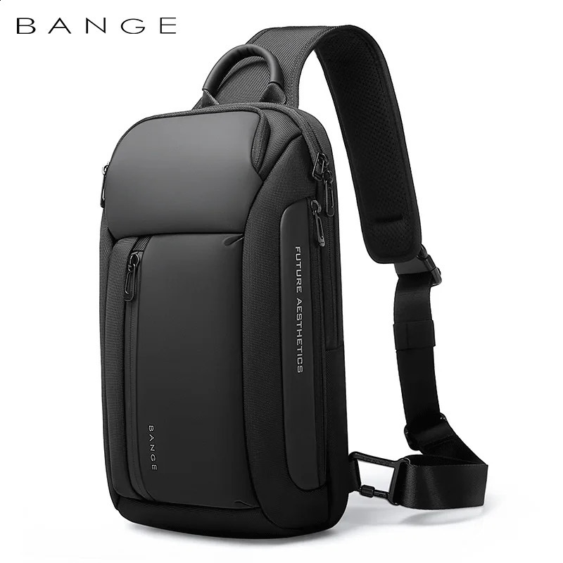 Bange Oxford Fashion Waterproof Chest Bag Cross Body Mens Model Casual Shoulder Large Capacity 240919