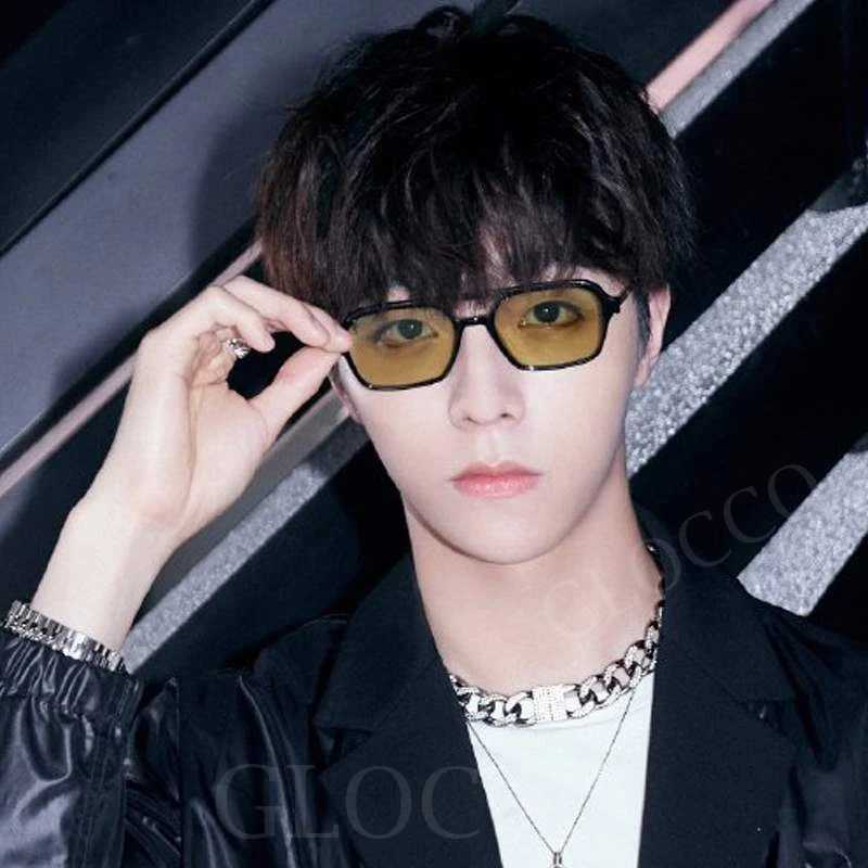 Vintage Small Frame Square Sunglasses Women Men Fashion Luxury Brand Double Bridge Sun Glasses For Female Leopard Blue EyewearX240920