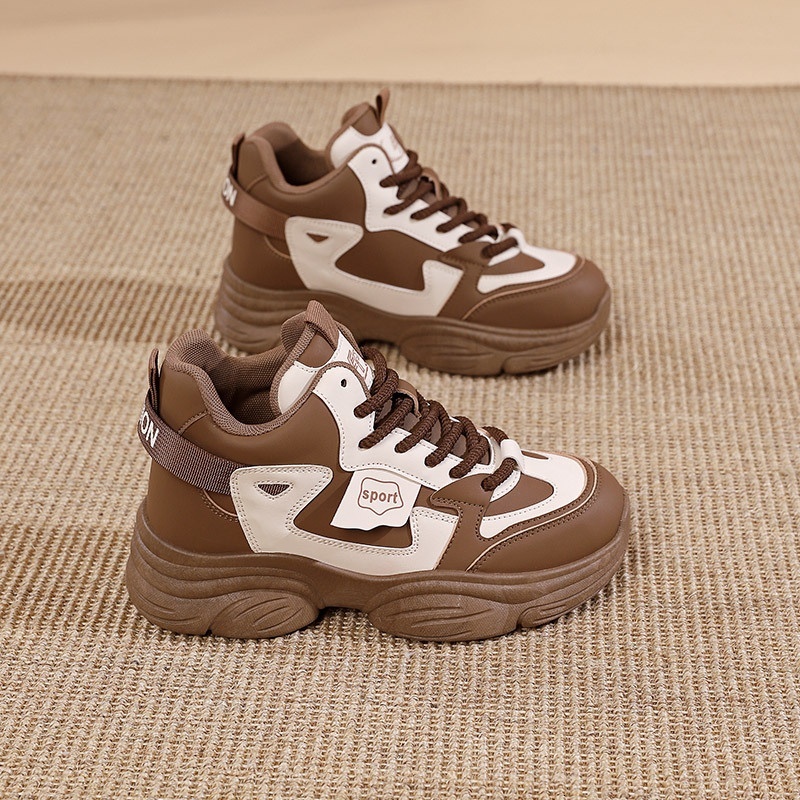 2024 new autumn and winter women's casual sports versatile thick sole height increasing dad shoes trendy YP-EP909