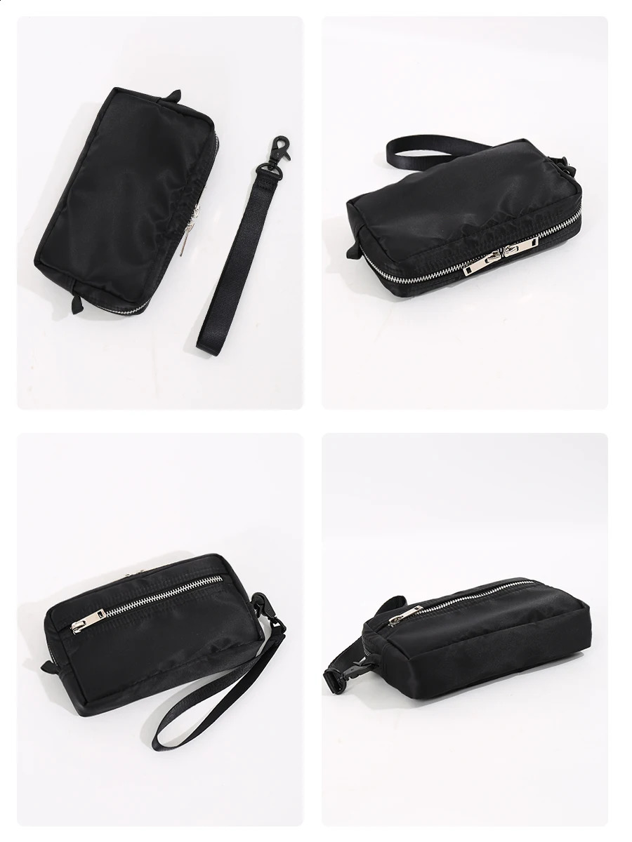 Zipper Unisex Mens Wallet Clutch Coin Card Key Money Bag Canvas Short ner Boys Handbag Burse 240919