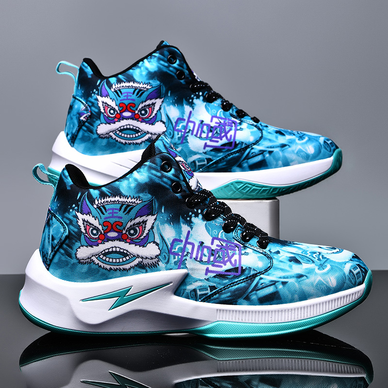 Children Basketball Shoes Chinese Style High-quality Field Training Sneaker Mesh Lightweight Men Basketball Shoes for Kids