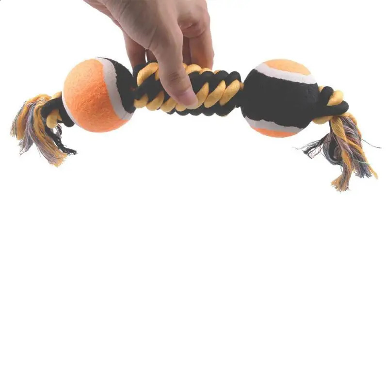 Colorful cotton rope cleaning teeth cleaning durable interactive game dog cleaning teeth toys dog toys chew 240914