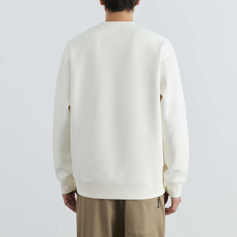 Men's Smiling Embroidered Round Neck Hoodie For Men 2024 Spring And Autumn New Trendy Versatile Hoodie