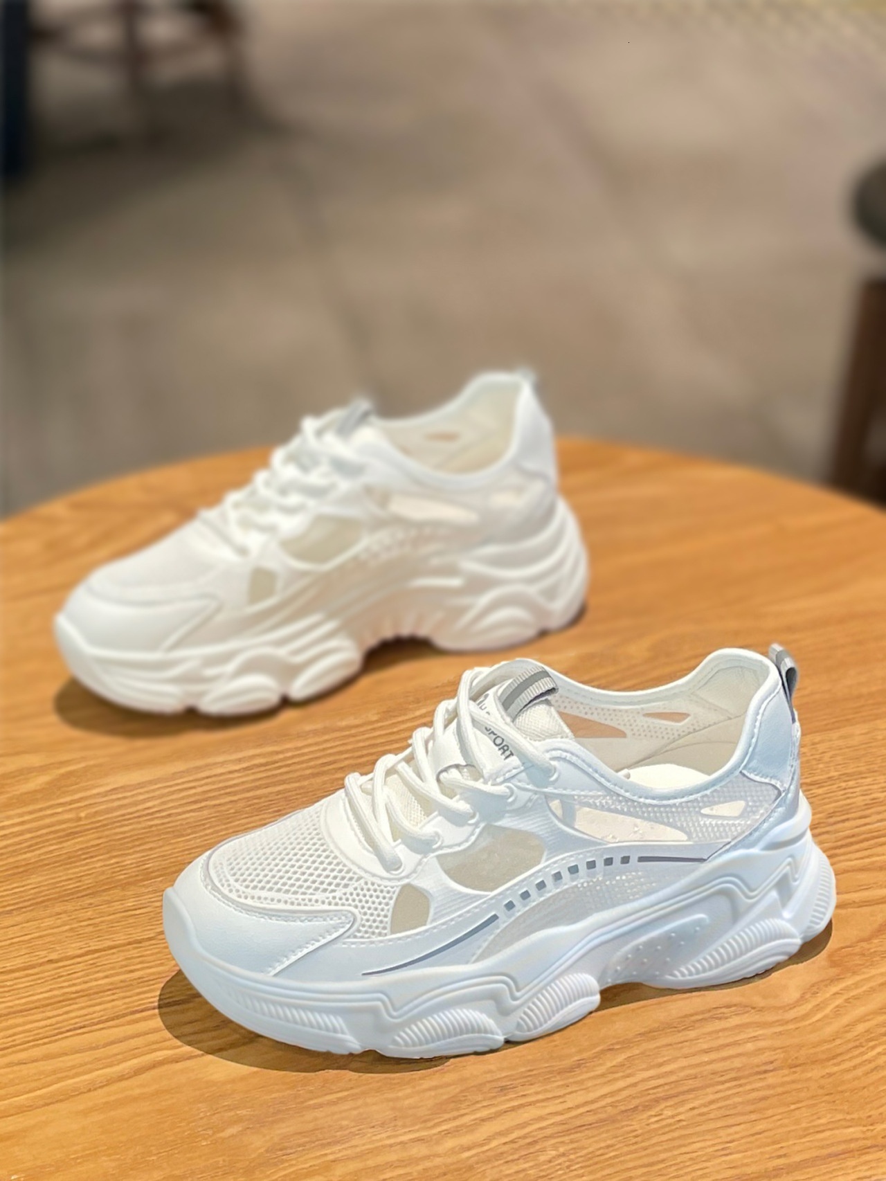 Dad's 2023 Spring New Instagram Thick Sole Casual Sports Women's Trendy Shoes