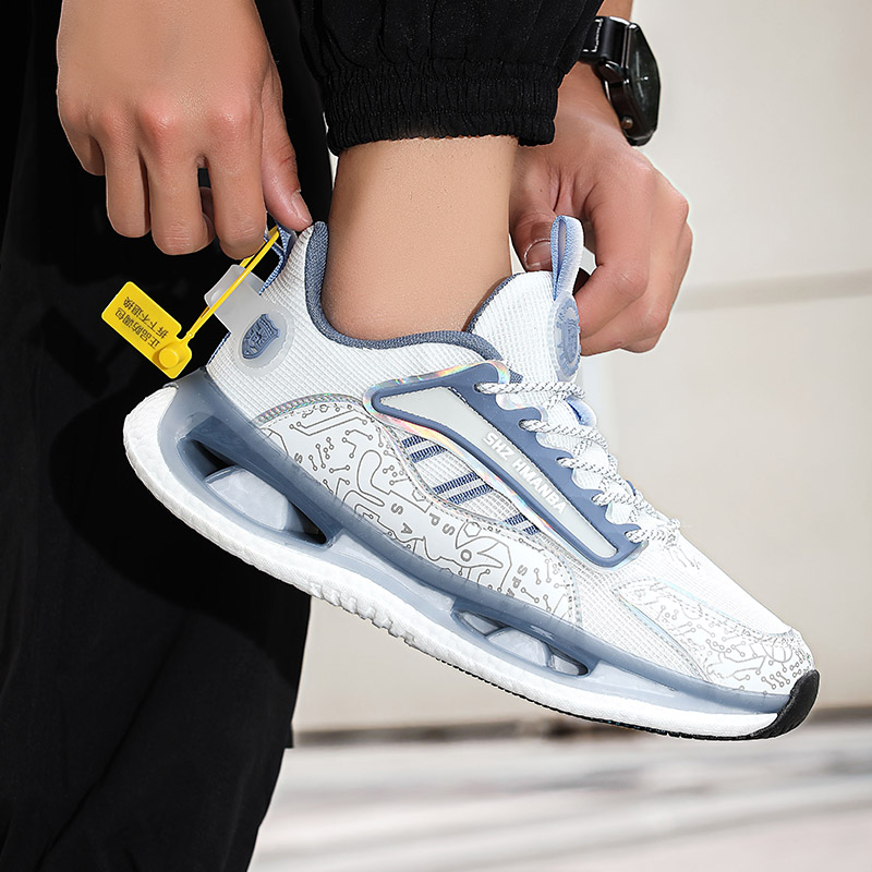 Breathable Trendy Men's Shoes Air Sole Basketball Shoes Men Light Running Sports Shoes Outdoor Mesh Shoes Training Footwear