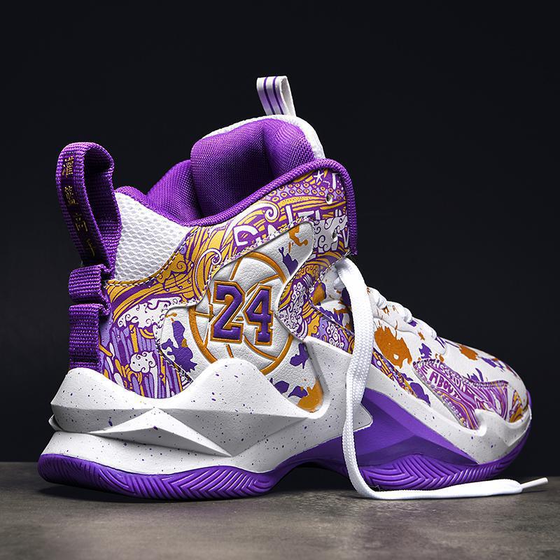 2023 New Men's Basketball Shoes Cushion Anti Slip Sports Shoes Fitness Training Shoes Male Kids Basketball Boots Basket Sneakers