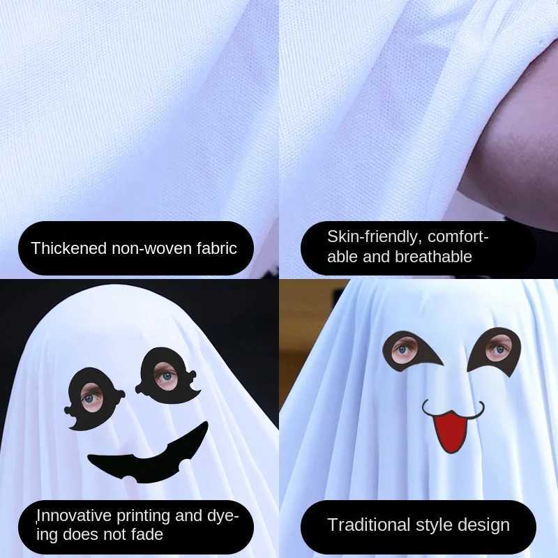 2024 New Halloween Childrens Costumes Masquerade Party Children Adult Ghost Cape Cloaks Dress Up Halloween Costume for Kids Y240919