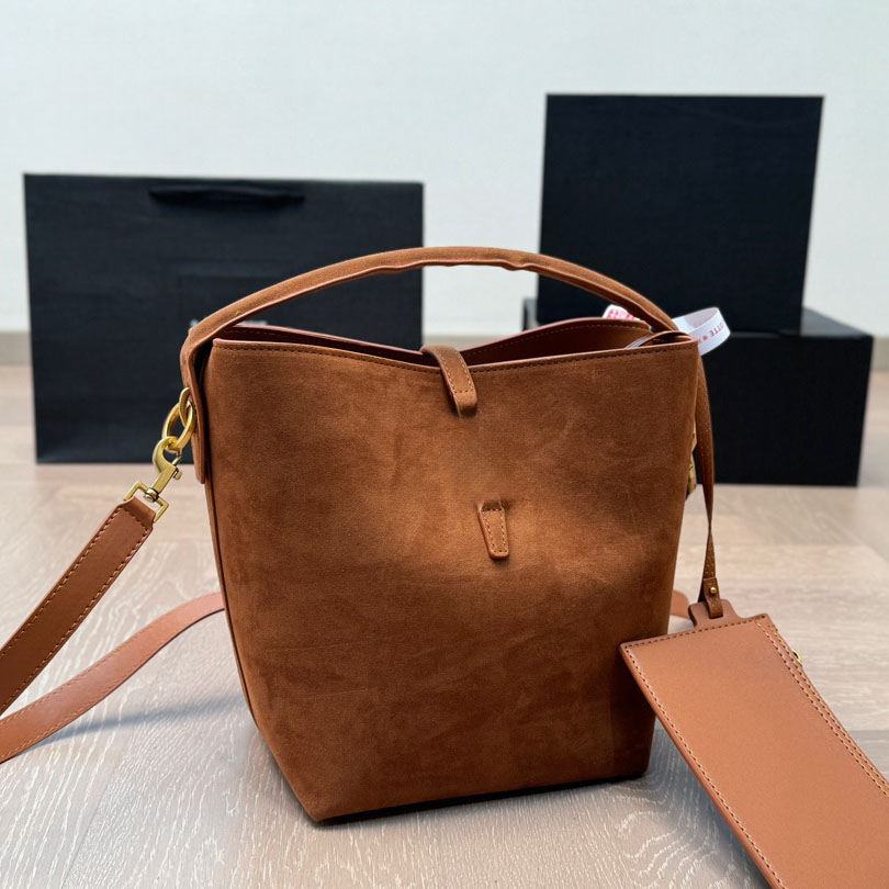 Suede Designer Bucket Tote Shoulder Clutch Leather Purse Women Hobo Underarm Classic Fashion Handbag Crossbody Shopping Trabel Bag