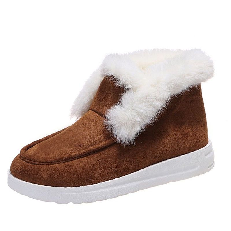 Women Winter Sneakers 36-43 Zapatillas Mujer Plush Casual Sports Warm Fur Shoes Women Mesh Boots Women's Running Shoes 5066
