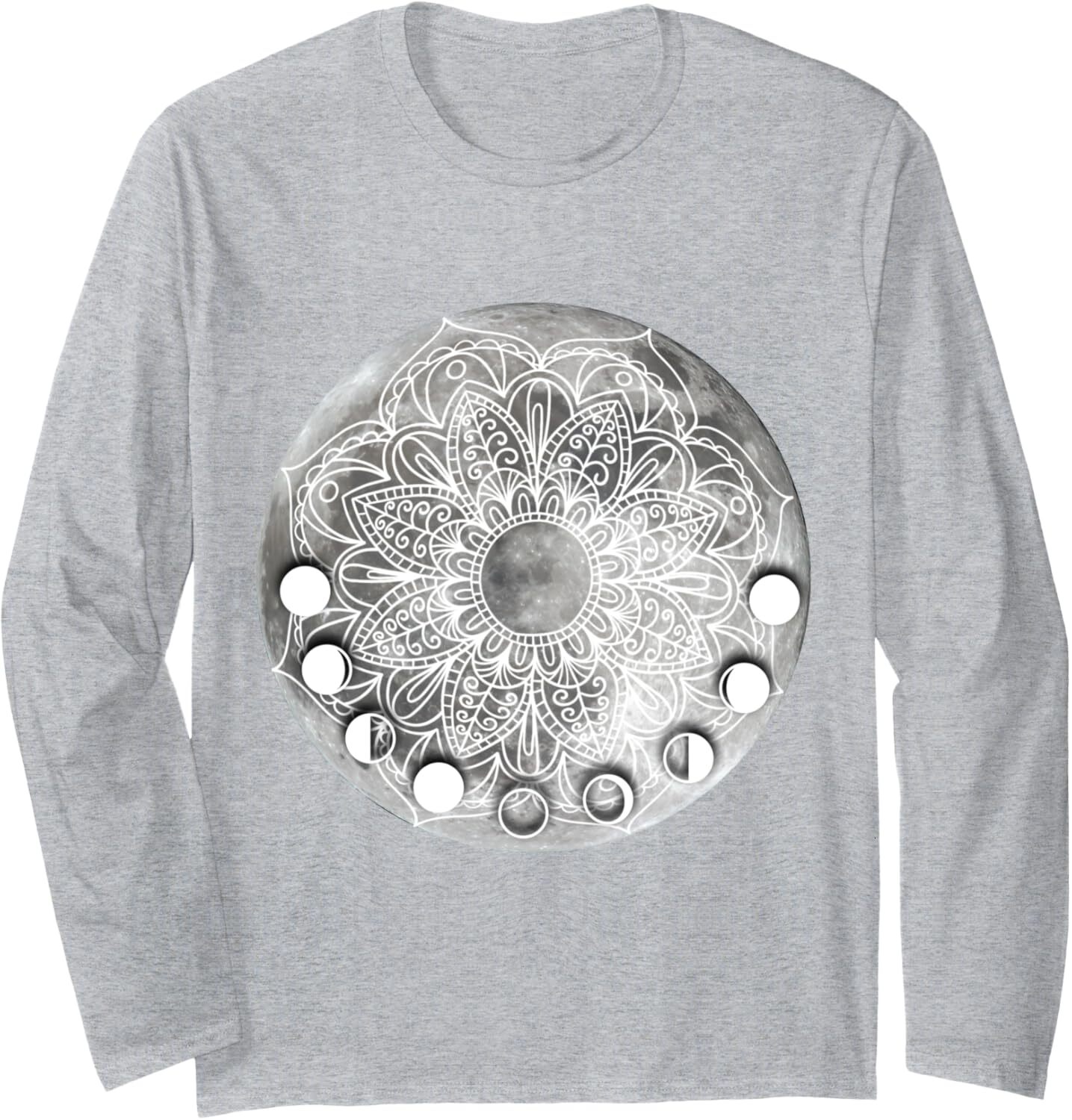 Long Sleeve Shirts for Men sweatshirt Lotus Flower Moon Funny Yogis Cool Yoga Lover Gift Long Sleeve Tee Streetwear Casual tops clothes