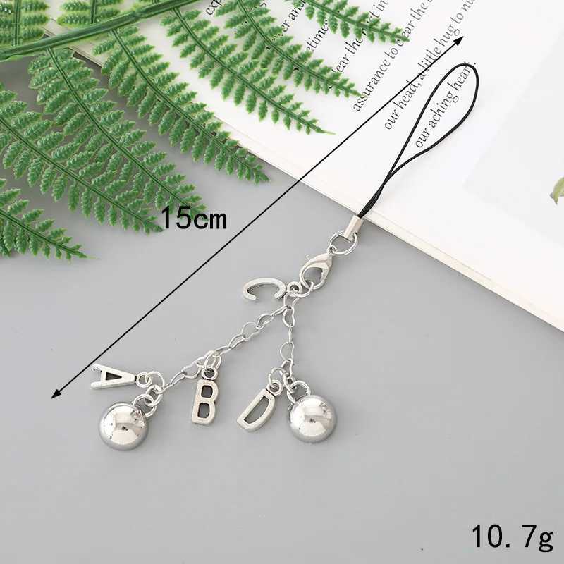 Creative New Love Beaded Pendant Phone Case Keychain Pendant Handmade Metal Chain Pendant Small GiftX240919