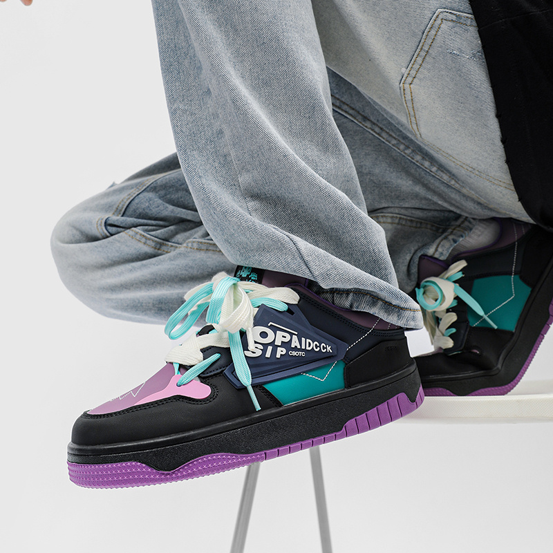 2023 New Fashion Designer Sneakers Men Breathable Skateboard Shoes Women Hip hop Streetwear Platform Men's Sneaker tennis hombre