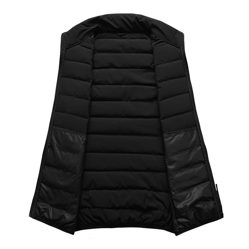 Winter New Brand Sleeveless Duck Down Jacket Warm Waterproof Vest Coat Men Casual Lightweight Thicken Waistcoat Man
