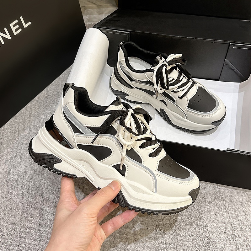 Sports for women, 2023 Spring and Autumn new casual Instagram trendy thick sole, height increasing dad shoes, children's shoes