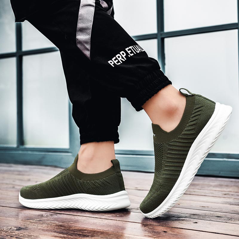 2025 new Size Large Summer Without Lacing Men Sneakers Soc Men's Sport Shoes Mens Running Sports Army Green Snickers 81b9 's s s