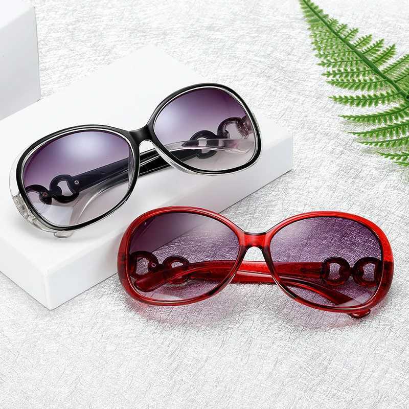 New Women Large Frame Oval Sunglasses Vintage Womens Brand Designer Sun Glasses Fashion Eyewear UV400 Oculos De SolX240920