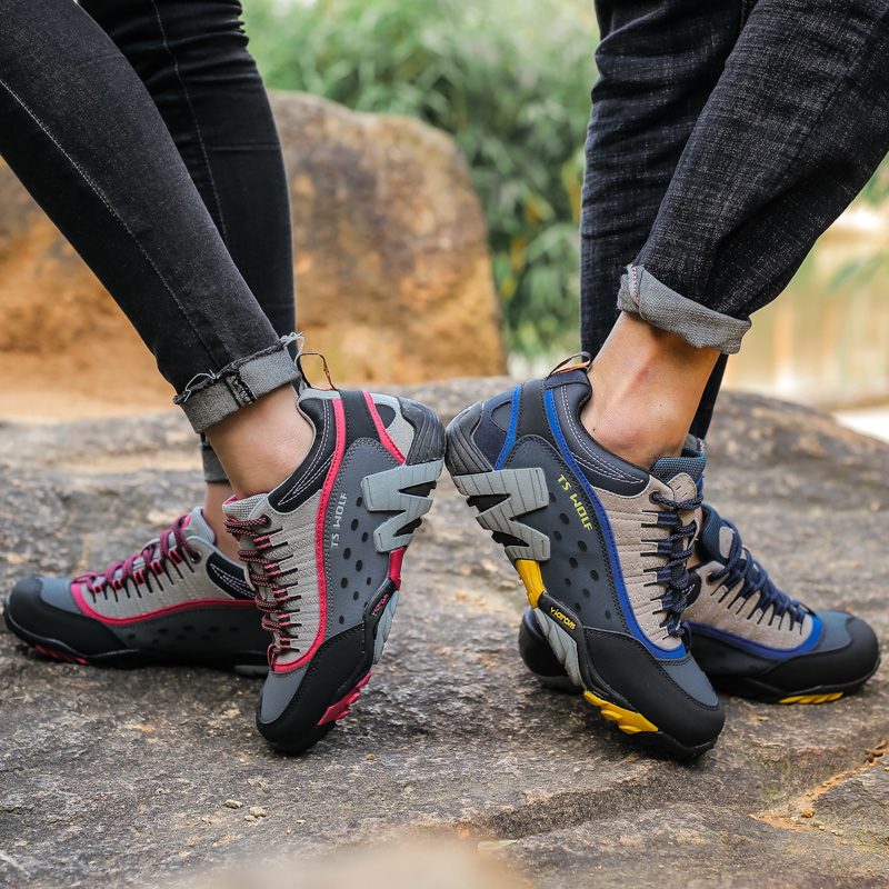 Men's Shoes: Non-Slip Hiking Sneakers, Waterproof Outdoor Trekking hot New Shoes for Couples, Breathable Sneakers Men, Lightweight Sport Camping 