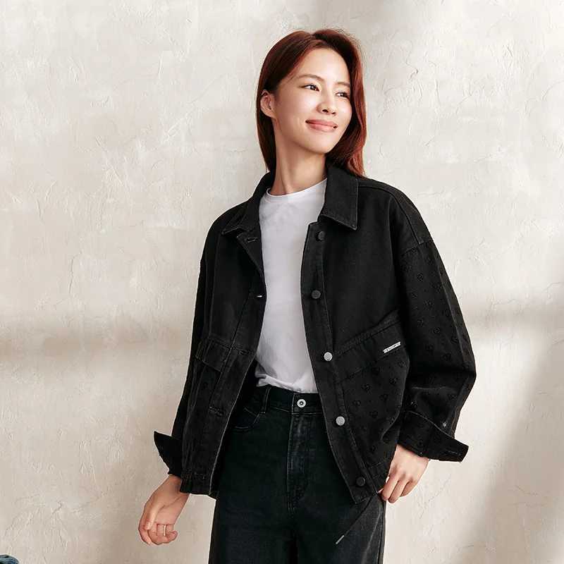 Semir Denim Jacket Women Sweet and Cool Style Personality Top Autumn Trendy Loose JacketX240920